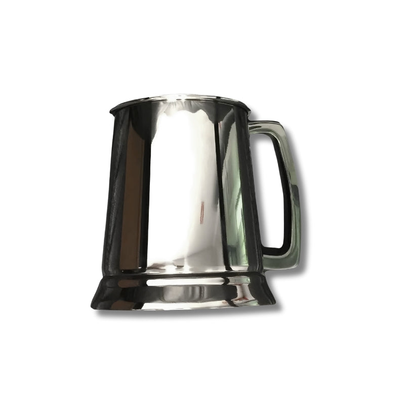 Stainless Steel Glass Bottom Tankard