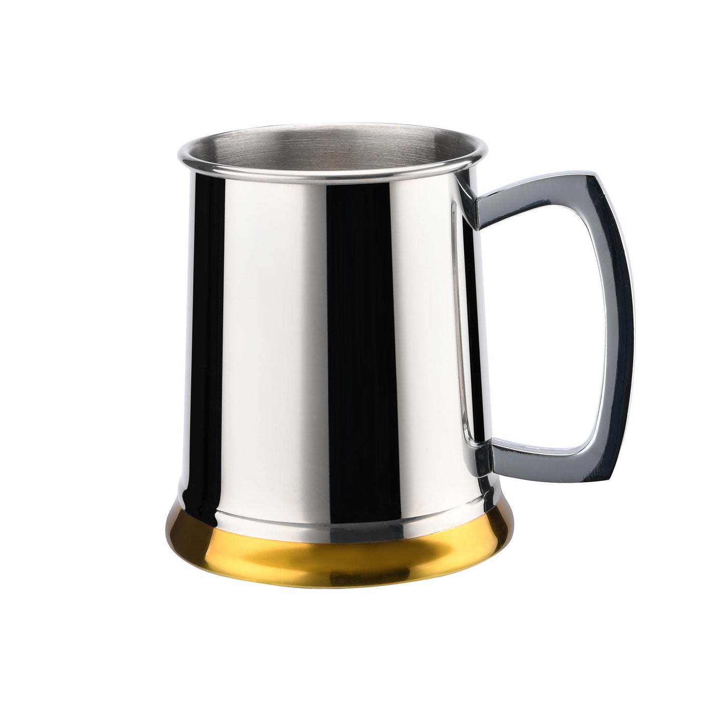 Gold Base Stainless Steel Tankard