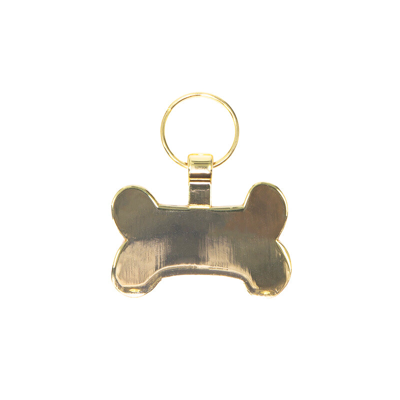 Gold Bone Pet Tag