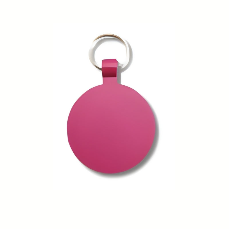 Pink Circle Pet Tag