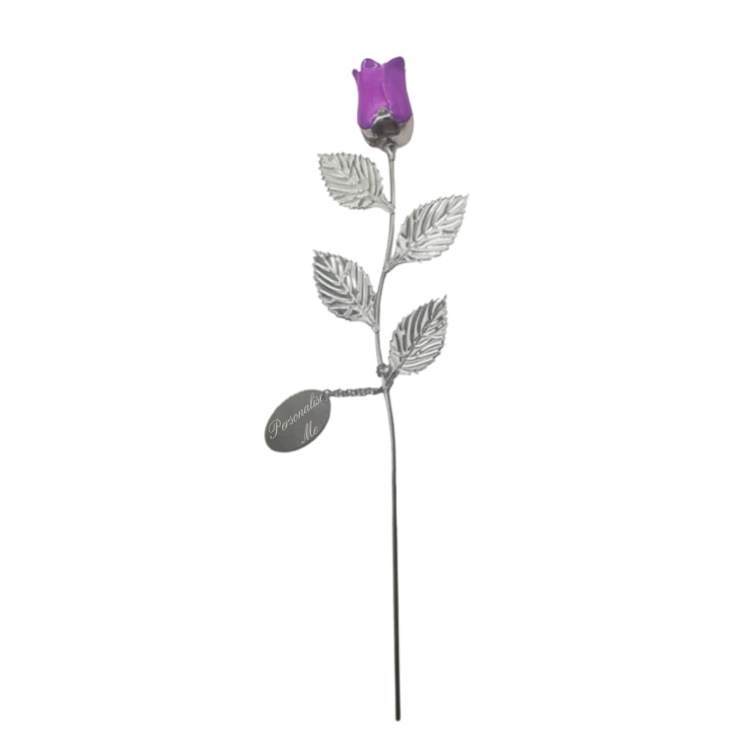 Purple Engravable Rose