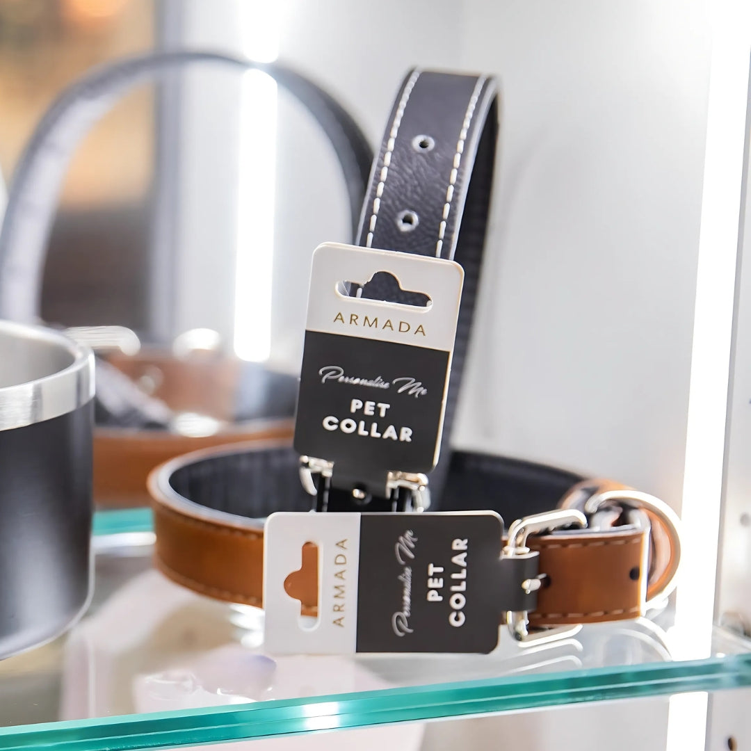Black Personalised Pet Collar