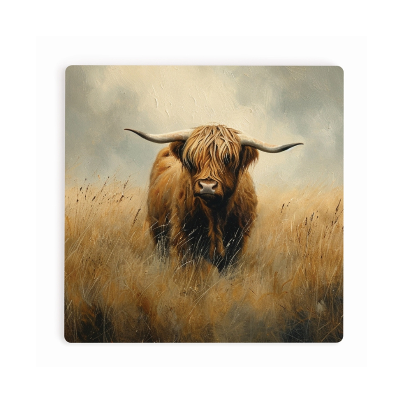 Ceramic Coaster - Highland Cow