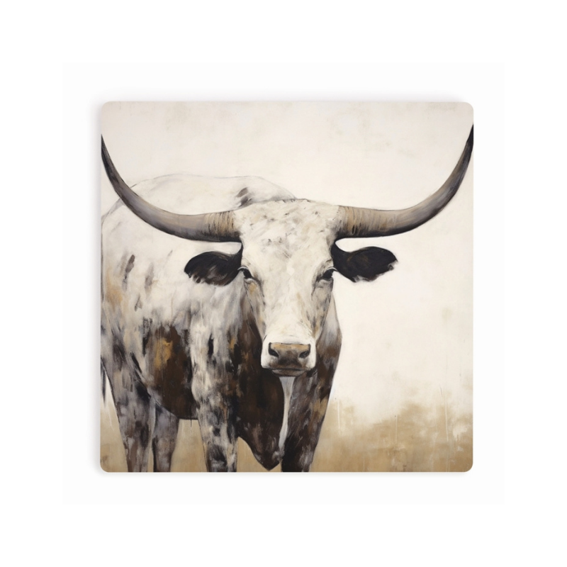 Ceramic Coaster - Longhorn