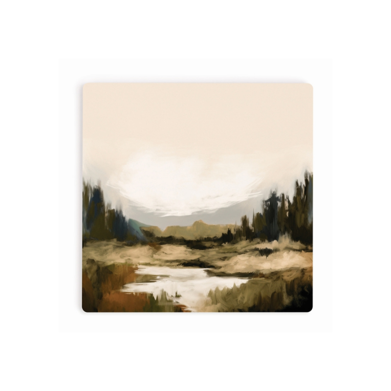 Ceramic Coaster - Abstract Meadow
