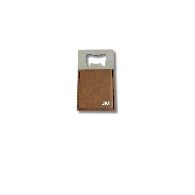 Brown Leatherette Bottle Opener (Small)