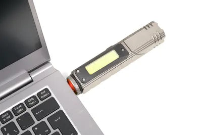 Troika Rechargeable USB LED Torch & COB Work Light