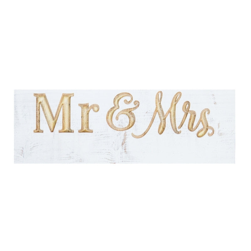 Mr. & Mrs. Carved Sign