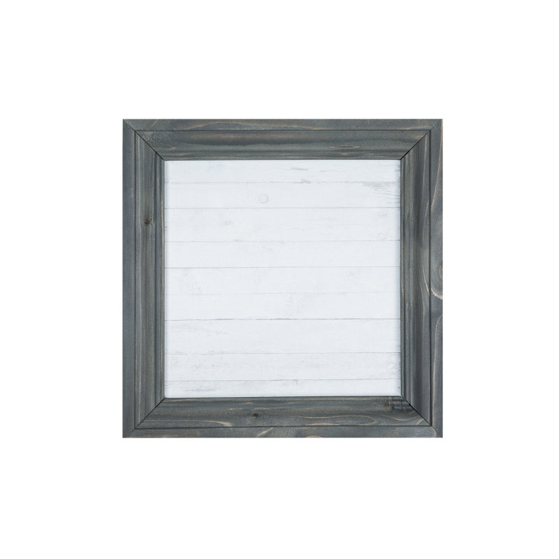 White Faux Wood Framed Sign