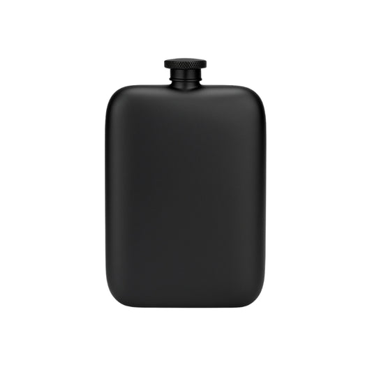 Black Matte Hipflask