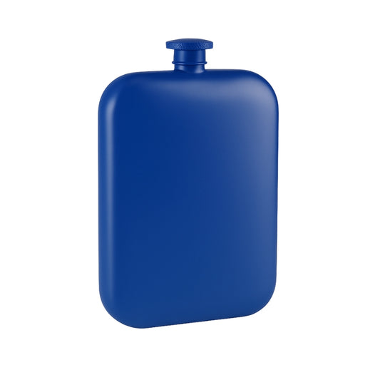 Blue Matte Hipflask
