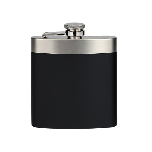 Soft Touch Stainless Steel Reveal Hipflask