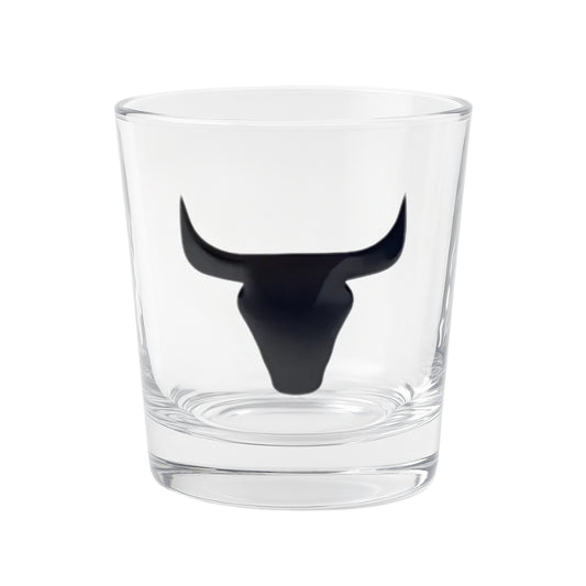Longhorn Plaque Glass Tumbler