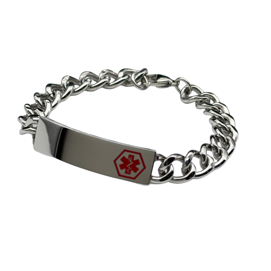 Medic ID Bracelet Silver Large
