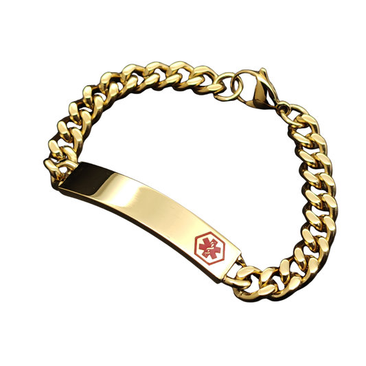 Medic ID Bracelet Gold Medium