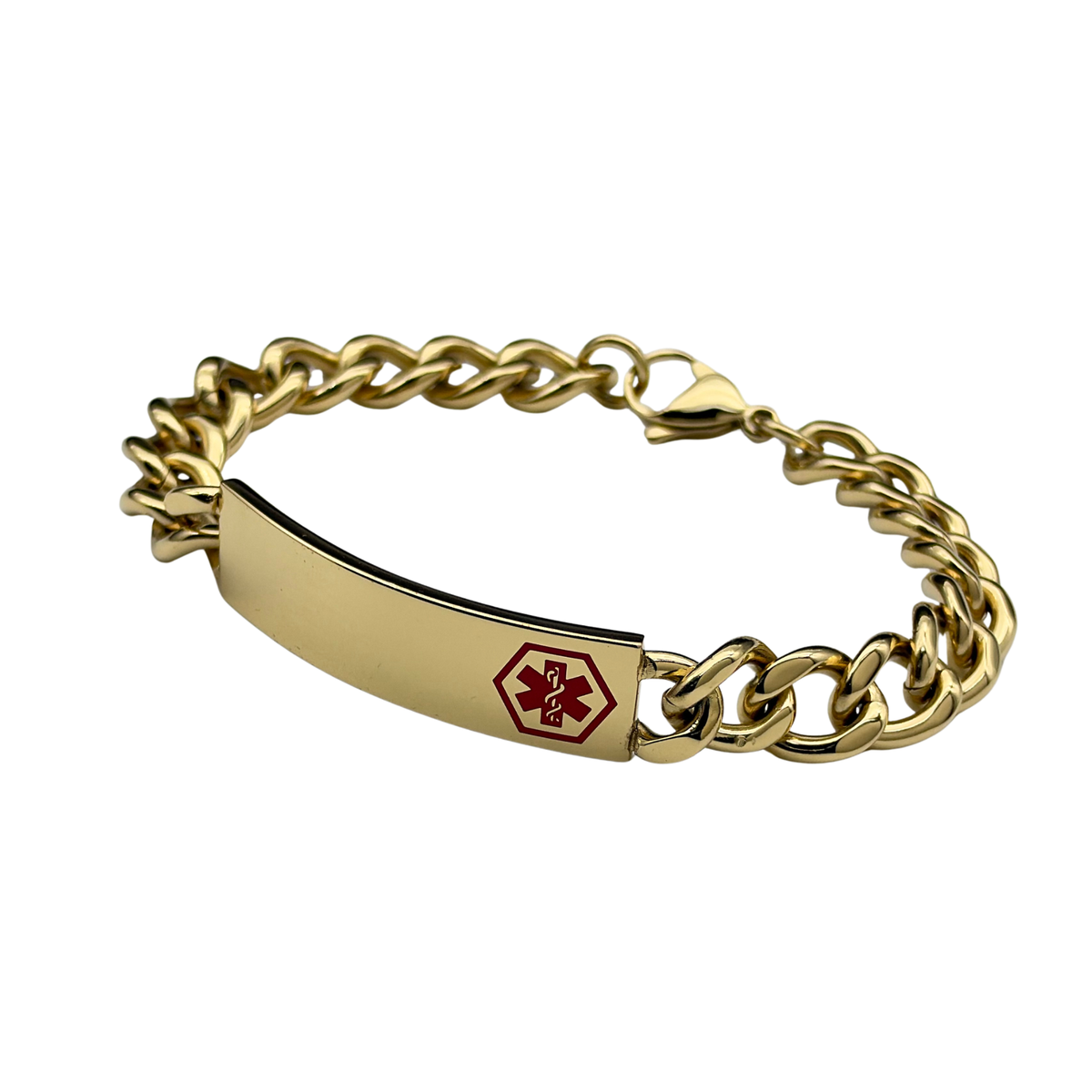 Medic ID Bracelet Gold Large