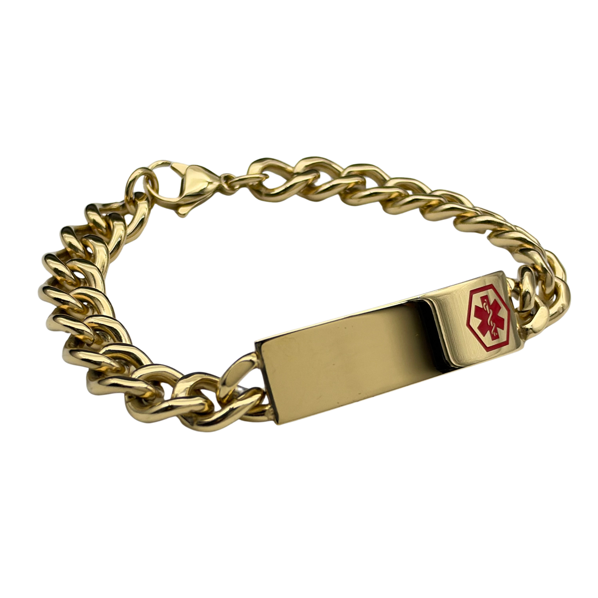 Medic ID Bracelet Gold Large