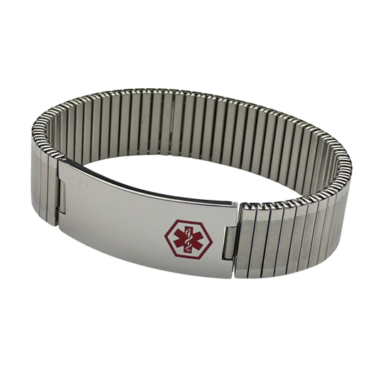 Medic ID Bracelet Expansion Silver Large