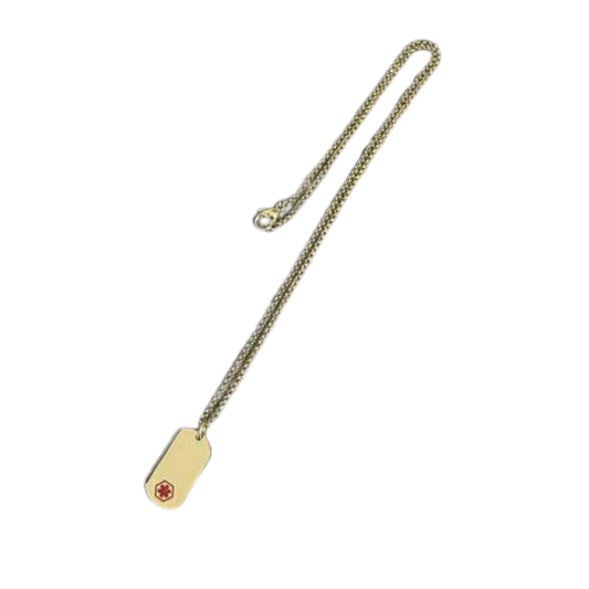 Medic ID Pendant Gold