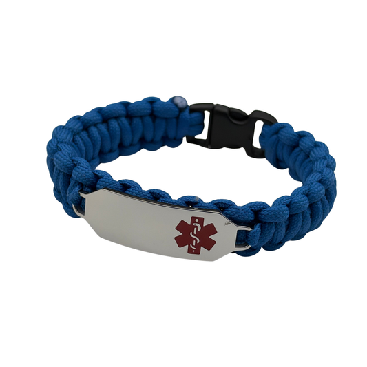 Medic ID Bracelet Paracord - Blue