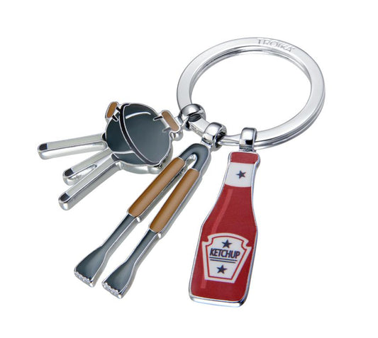 Troika BBQ Grill Master Charm Keyring