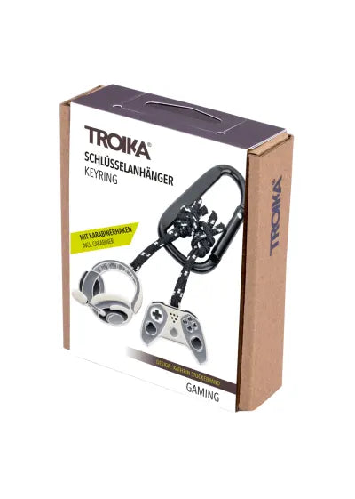Troika Gaming Controller & Headset Keyring with Carabiner