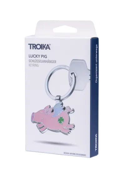 TROIKA Lucky Pig Keyring