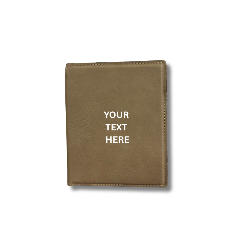 Tan Leatherette Notepad