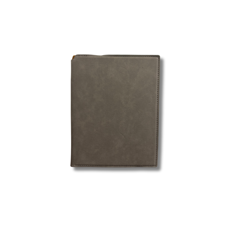 Grey Leatherette Notebook Holder