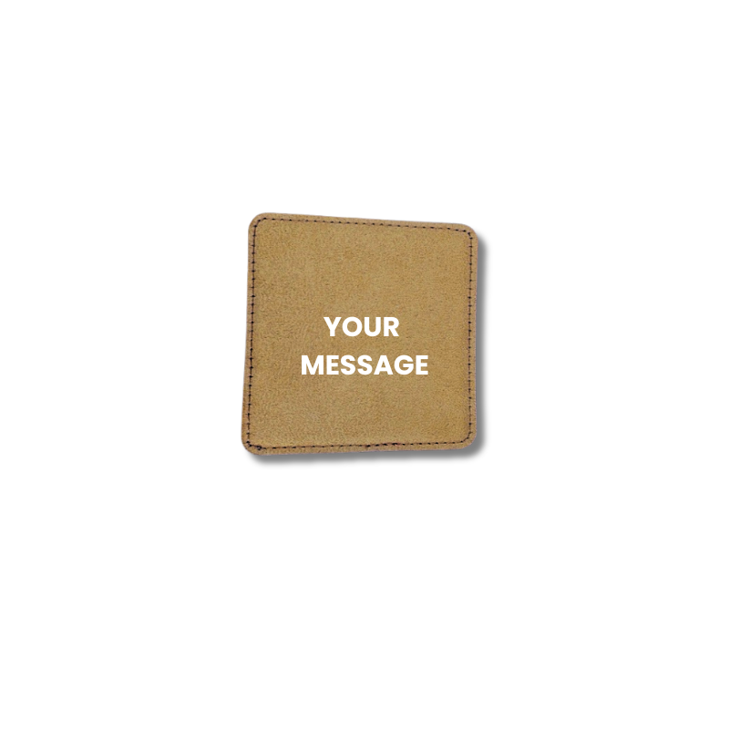 Brown Leatherette Coaster