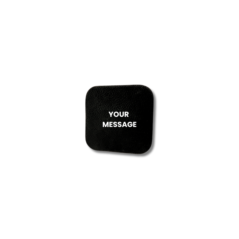Black Leatherette Magnet