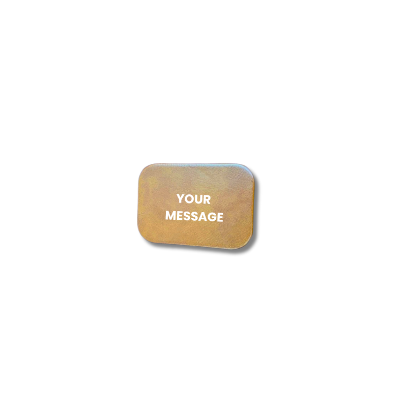 Brown Leatherette Magnet