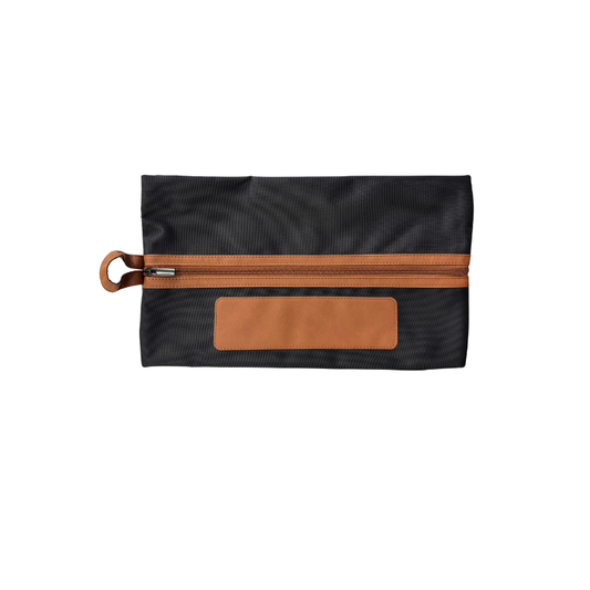 Black and Tan Shoe Bag