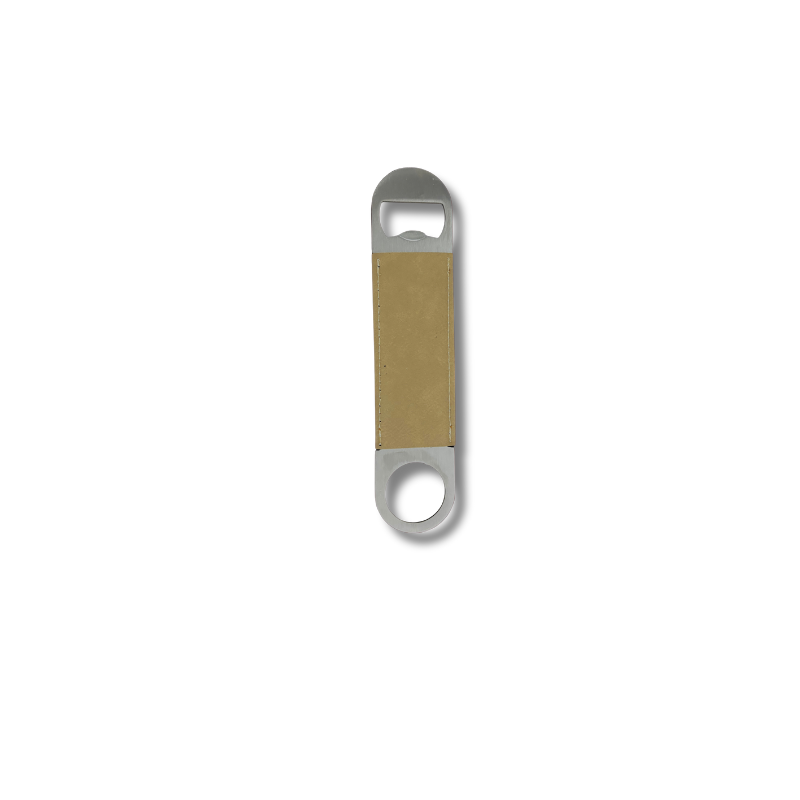 Light Brown Leatherette Bottle Opener