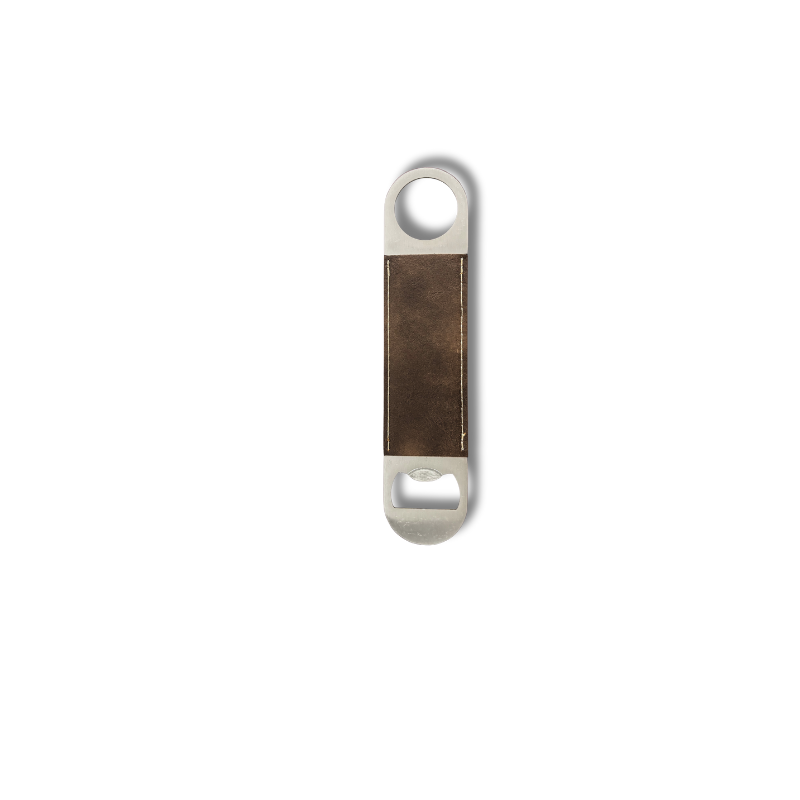 Brown Leatherette Bottle Opener
