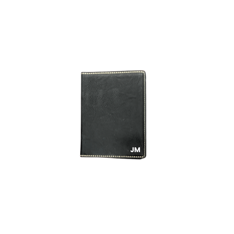 Black Leatherette Passport Holder