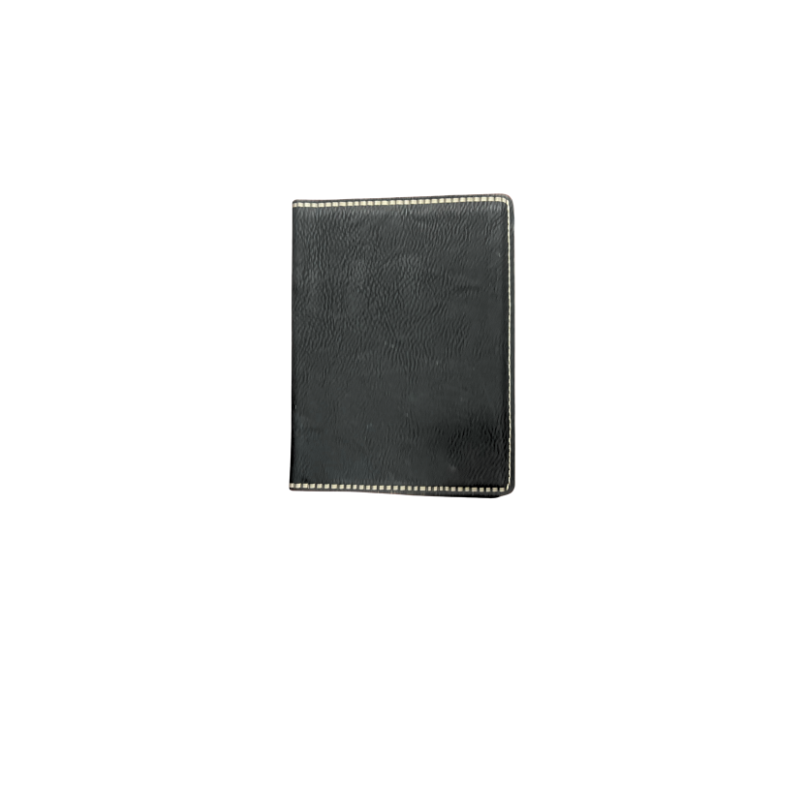 Black Leatherette Passport Holder