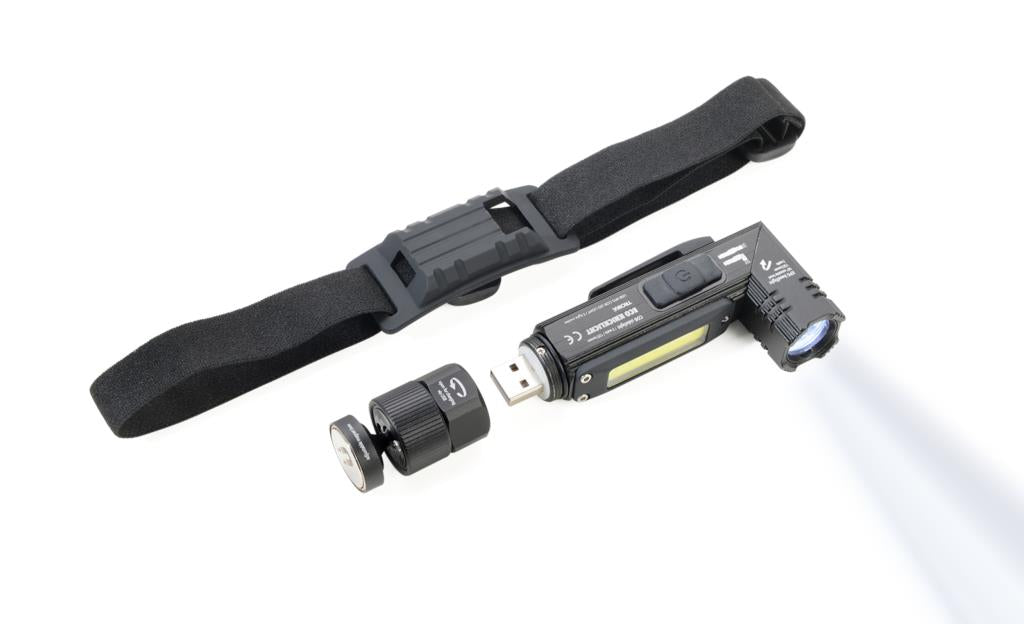 Troika USB Rechargeable LED Safety Torch & Headlamp