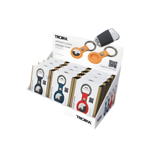 Troika 12pc AirTag Cover & Counter Display Unit
