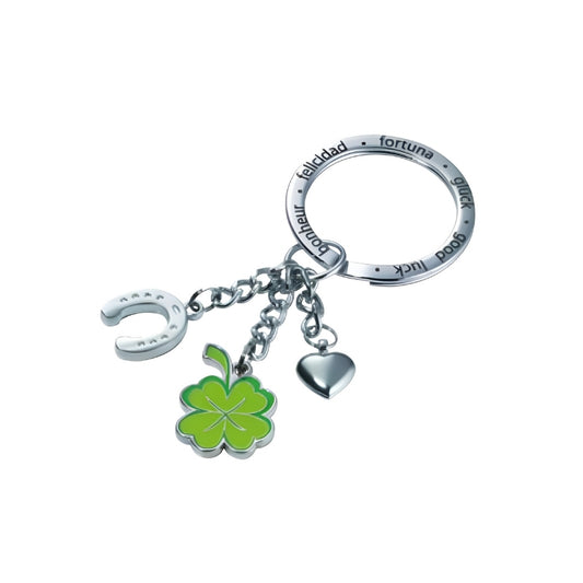 Troika Lucky Clover Charm Keyring