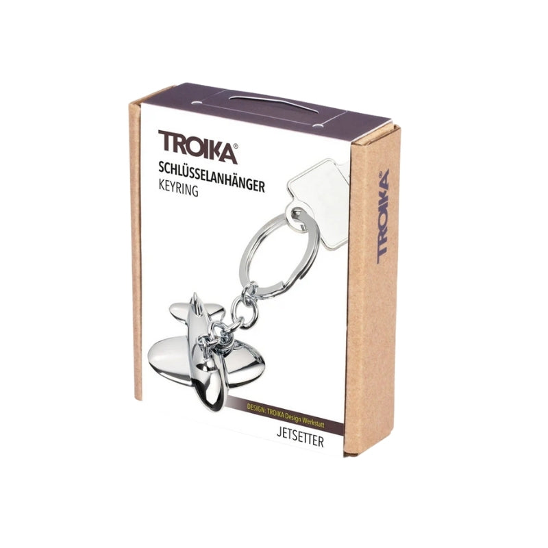 Troika 3D Jetsetter Aeroplane Keyring