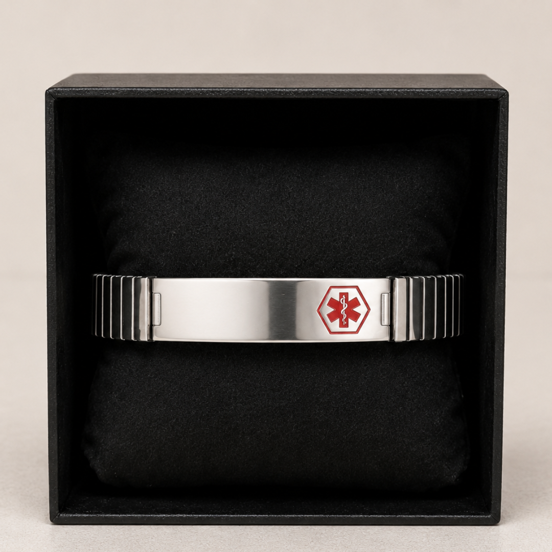 Medic ID Bracelet Expansion Silver Medium